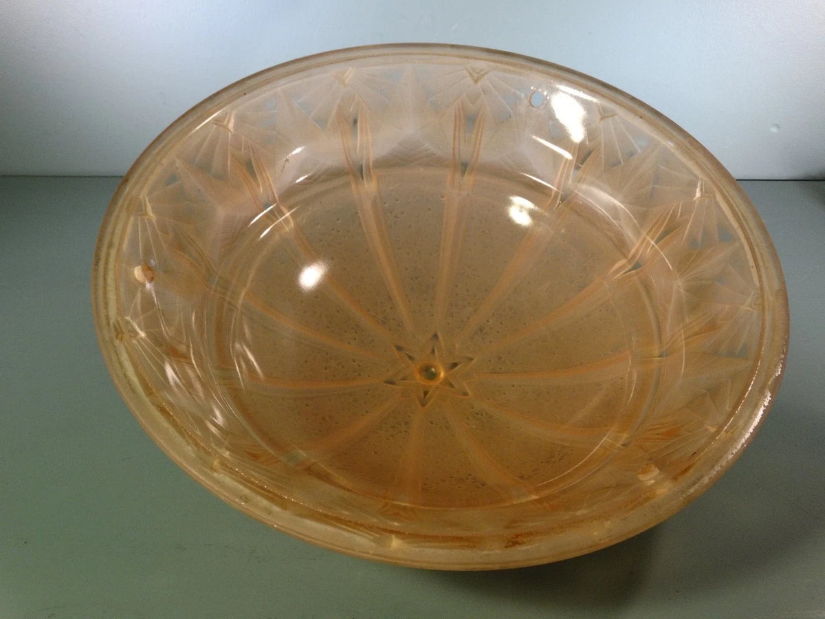 Grande lampe art déco pied fer forgé signé Muller frères Lunéville.
