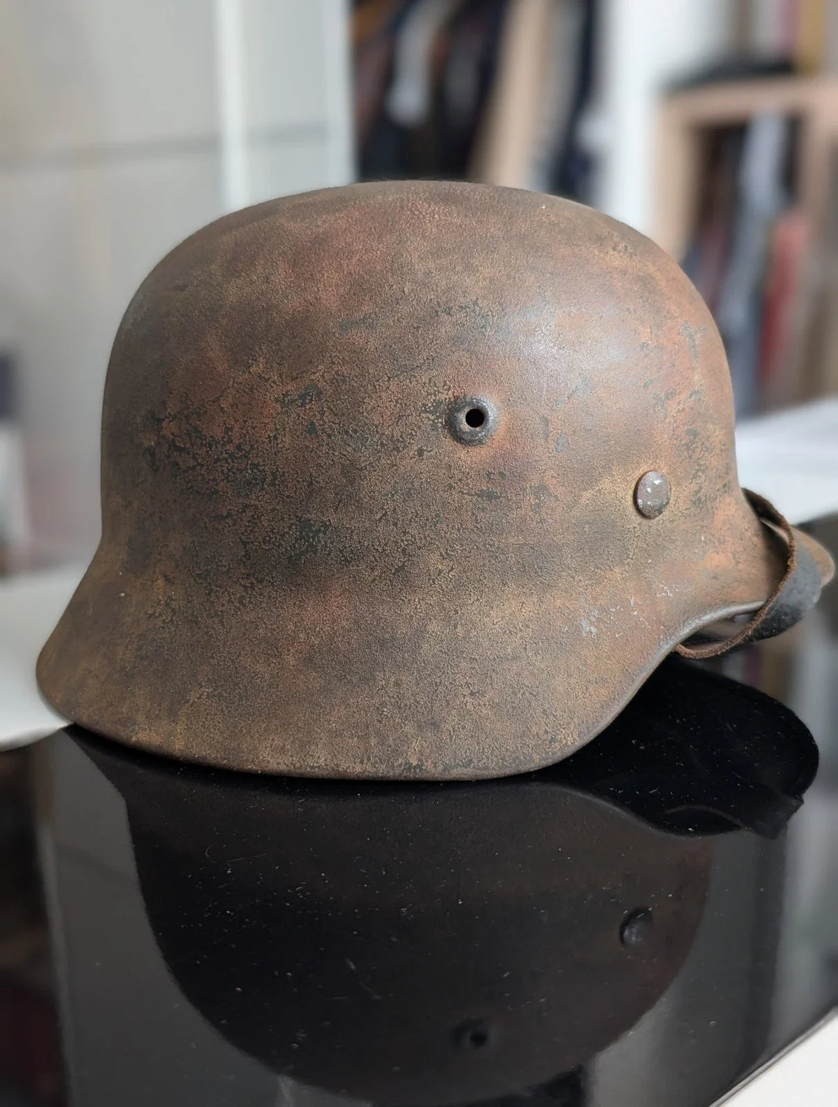 Authentique Stahlhelm M40 SE62 Original Casque Allemand WW2
