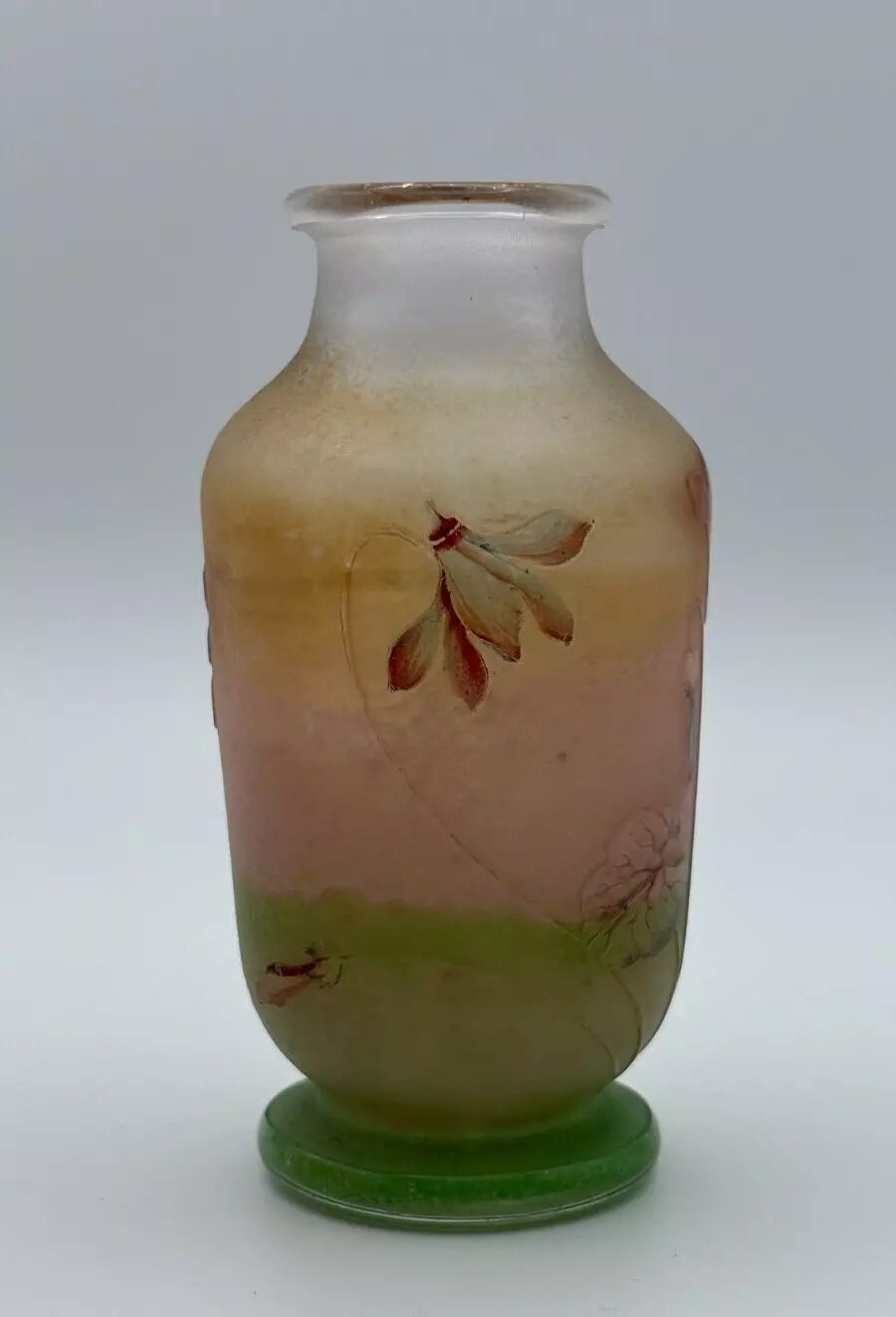 Vase en pâte de verre art déco Daum Nancy