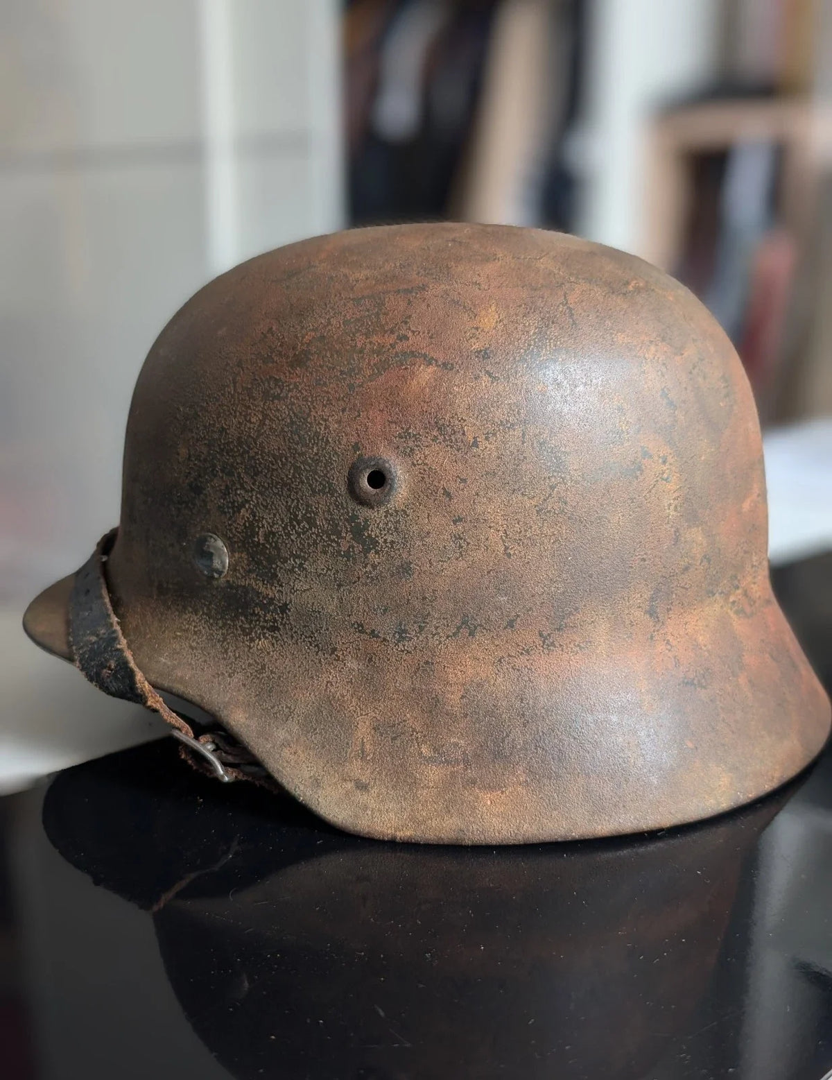 Authentique Stahlhelm M40 SE62 Original Casque Allemand WW2