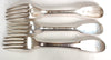 Lot de couverts anciens argent massif XVIII° à la fonte ou à récupérer - 1001 g