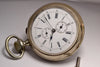 MONTRE GOUSSET RARE AUTOMATIQUE POWER RESERVE FIN XIXe Taschenuhr pocket watch
