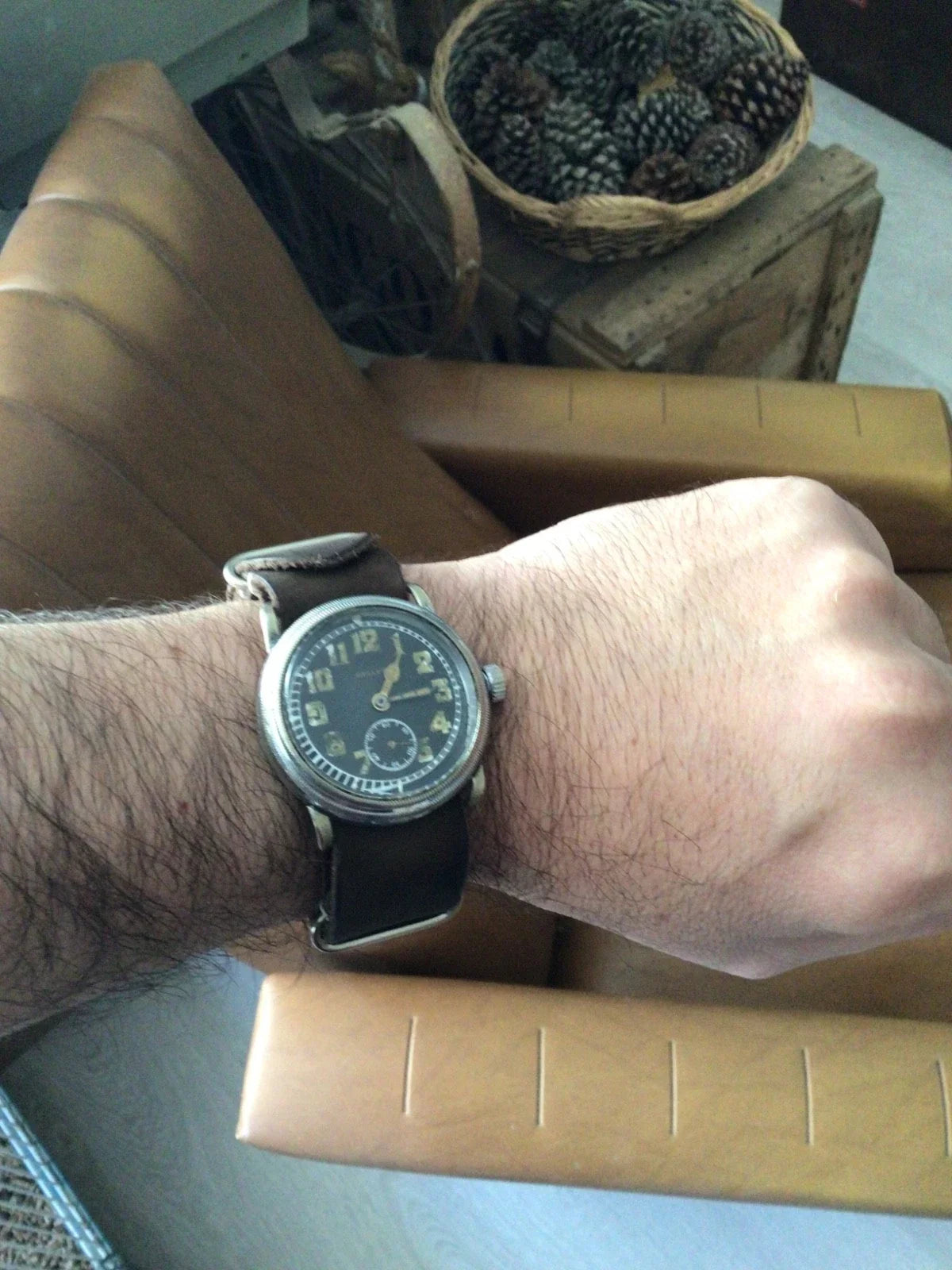 Montre ancienne aviateur 41 cm aviation militaire 1930 ww2 vintage Watch antique