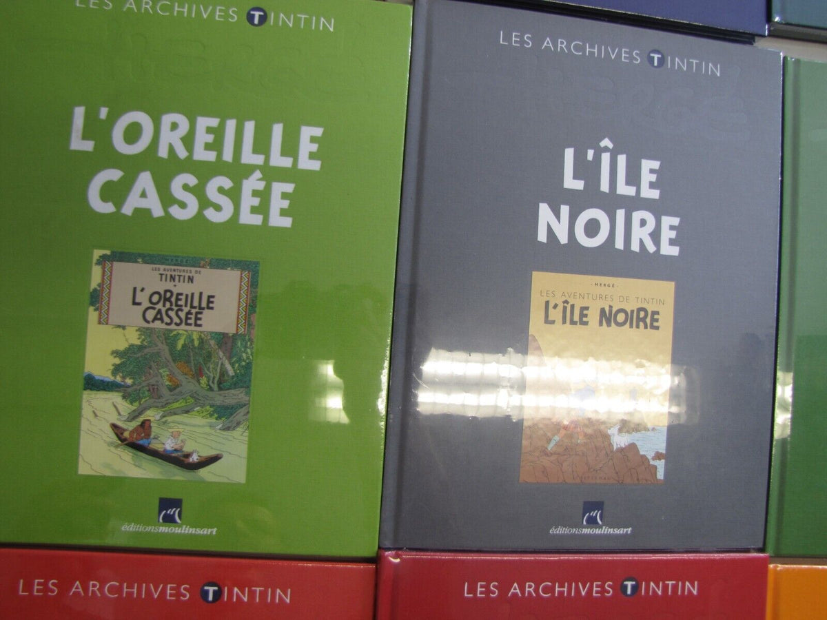 Lot BD Les Archives TINTIN éditions Moulinsart Collection HERGE BD