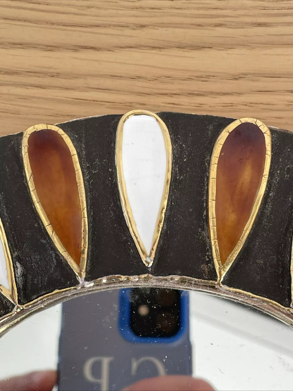 ESPELT Mithé (1923-2020) Miroir Circulaire Modèle Marguerite Diamètre 25 Cm