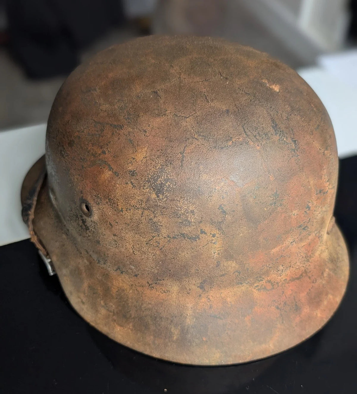 Authentique Stahlhelm M40 SE62 Original Casque Allemand WW2