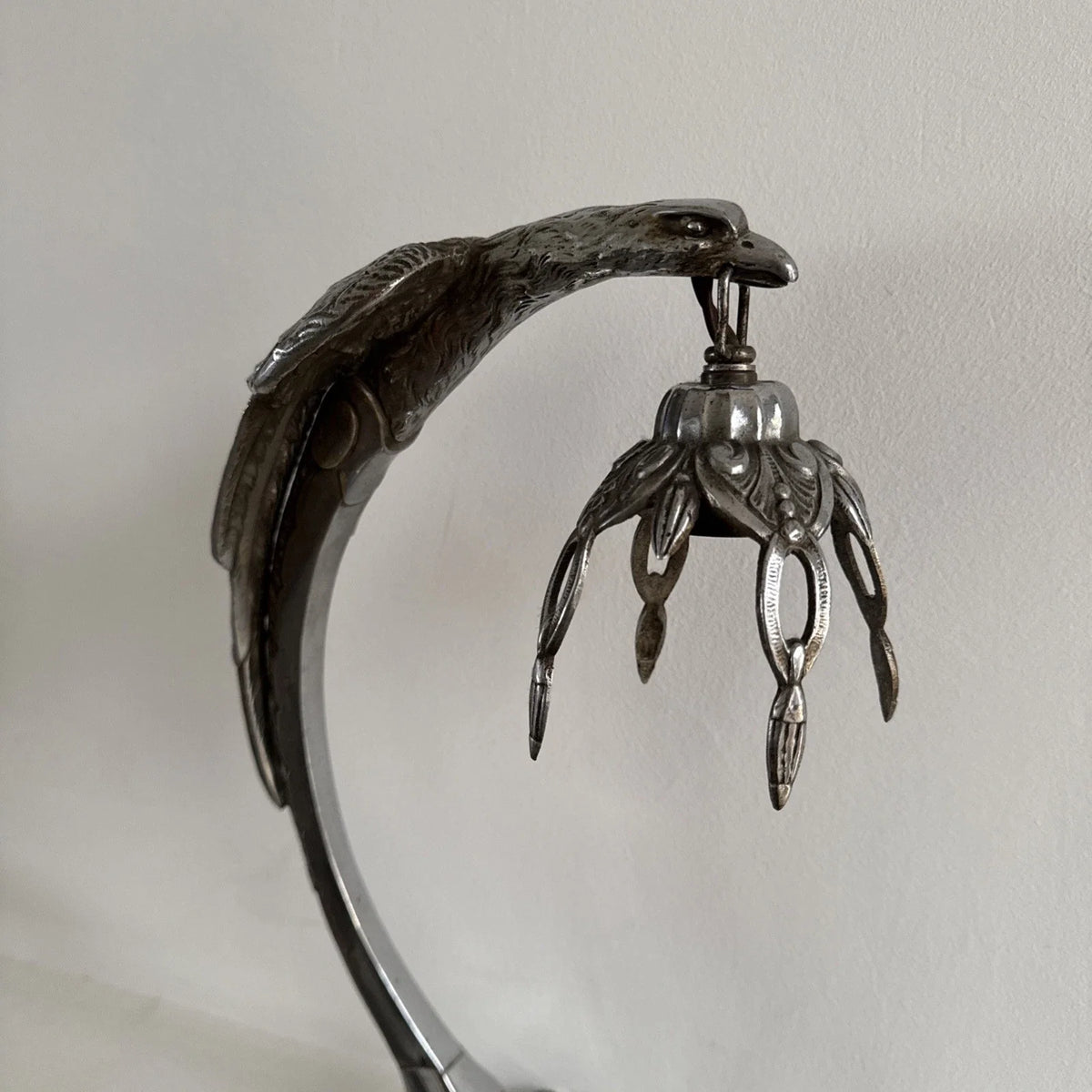 Belle lampe ancienne de bureau en BRONZE signé CHARLES RANC Art Deco