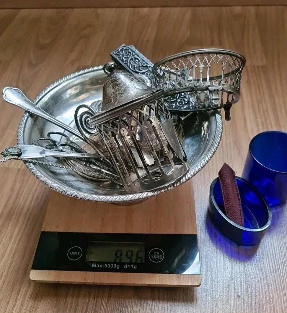 Lot De Argent Massif Sterling Minerve 925 950 À Fondre 895gr