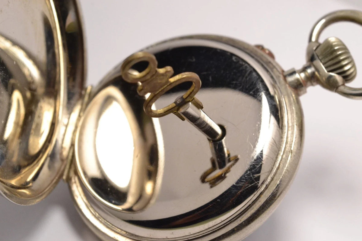 MONTRE GOUSSET RARE AUTOMATIQUE POWER RESERVE FIN XIXe Taschenuhr pocket watch
