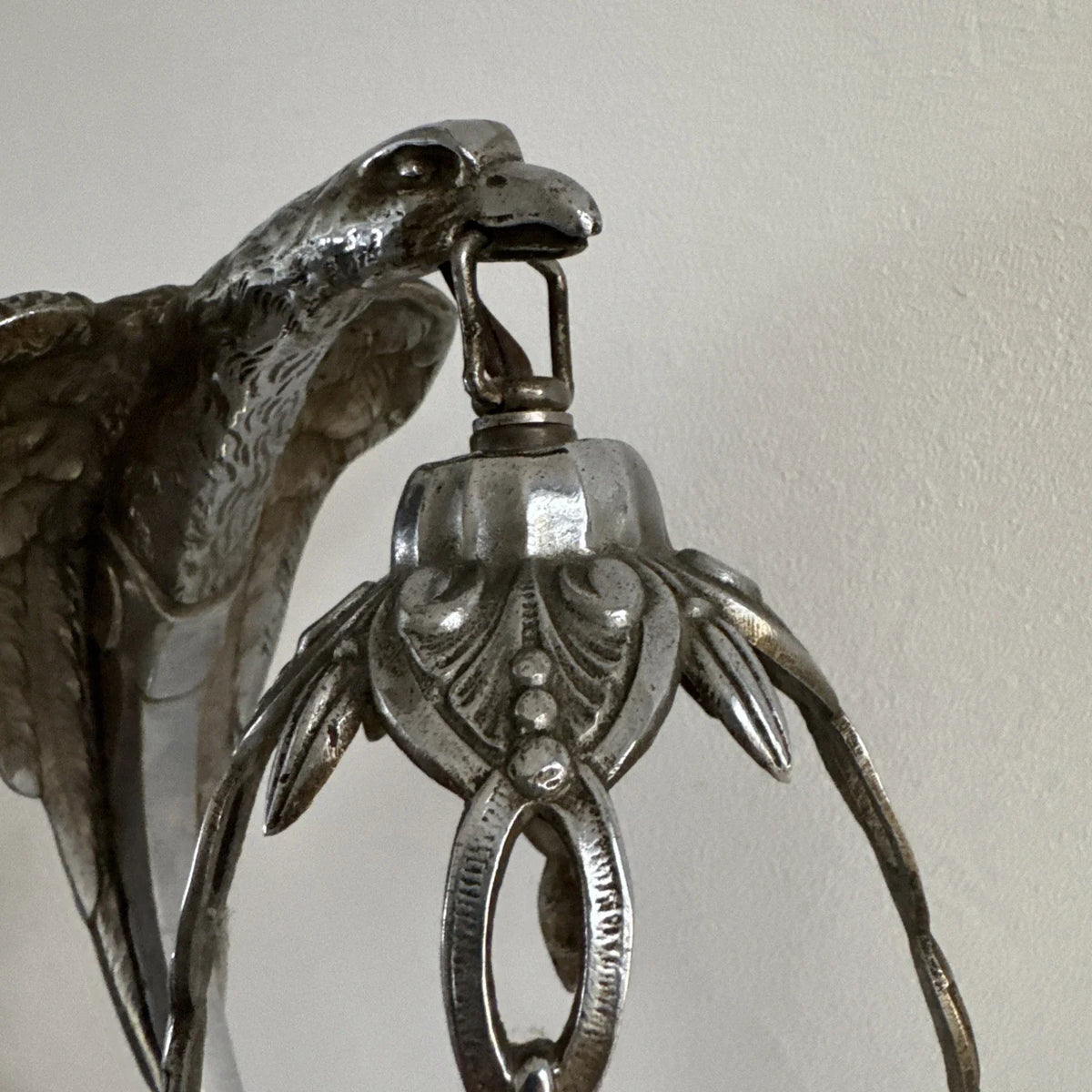 Belle lampe ancienne de bureau en BRONZE signé CHARLES RANC Art Deco