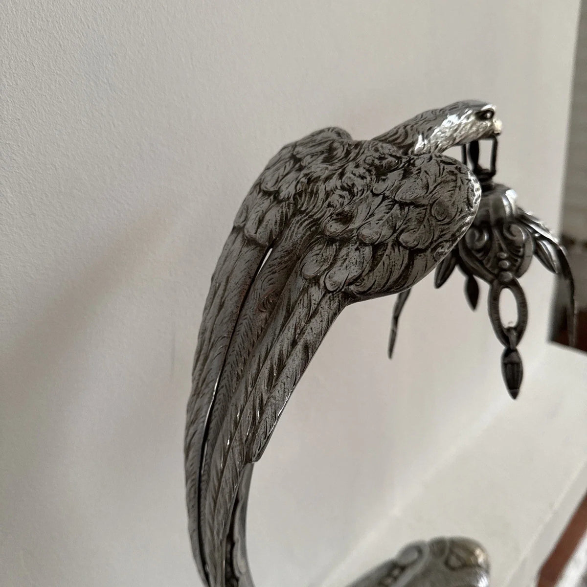 Belle lampe ancienne de bureau en BRONZE signé CHARLES RANC Art Deco