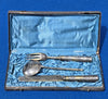 Jolies couverts anciens en ARGENT et VERMEIL RUSSE IMPERIALE NIELLE 84