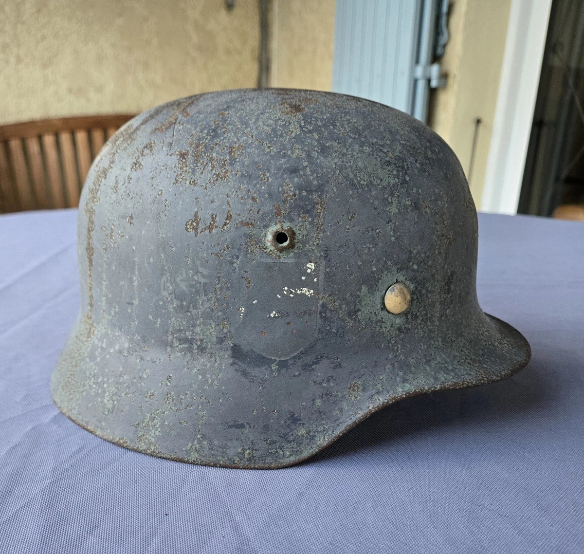 Authentique Casque allemand ww2 Stahlhelm M35