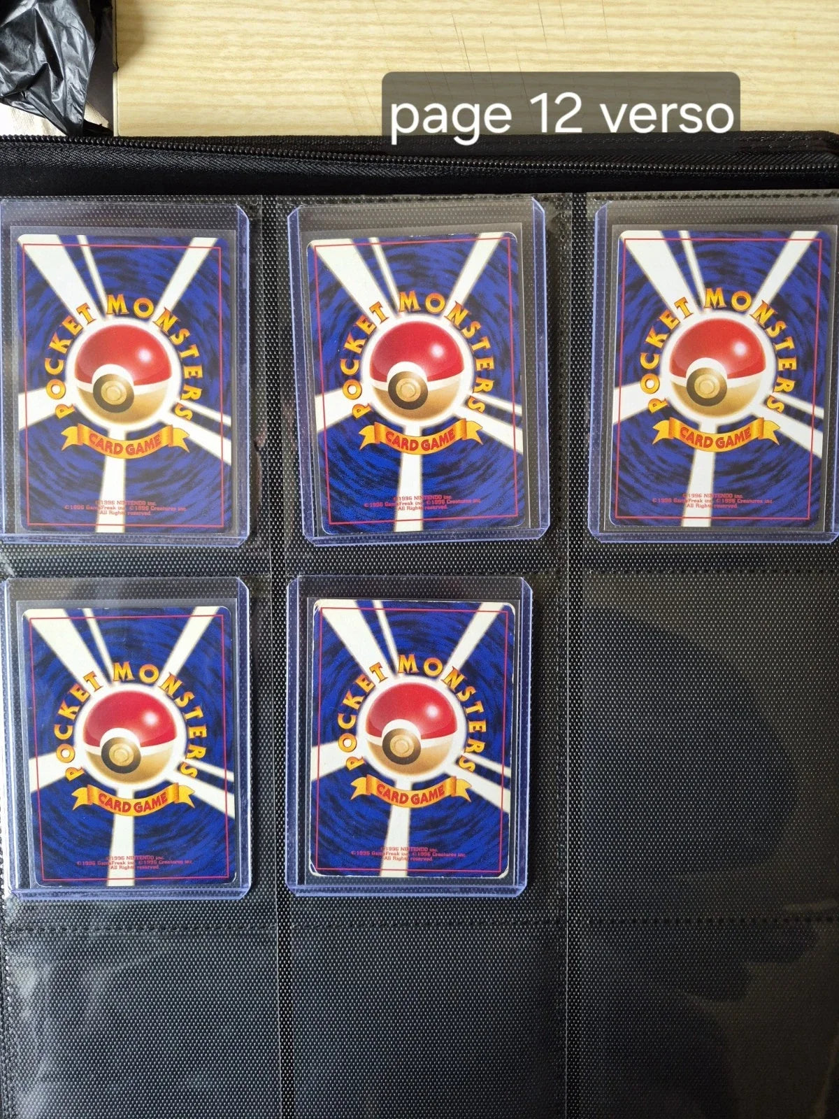 Classeur POKEMON Master Set Du Set De Base 1996 Japonais Original 103/103