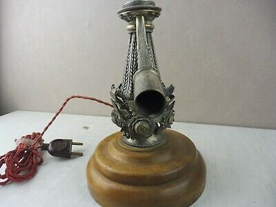 Très rare et ancienne chicha transformée en lampe, en argent massif