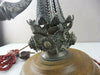 Très rare et ancienne chicha transformée en lampe, en argent massif