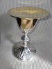 ANCIEN CALICE +PATENE/COUPE ARGENT VERMEIL MINERVE/PIED METAL/XIXè/GOTHIQUE/23cm