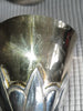 ANCIEN CALICE +PATENE/COUPE ARGENT VERMEIL MINERVE/PIED METAL/XIXè/GOTHIQUE/23cm