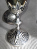 ANCIEN CALICE +PATENE/COUPE ARGENT VERMEIL MINERVE/PIED METAL/XIXè/GOTHIQUE/23cm