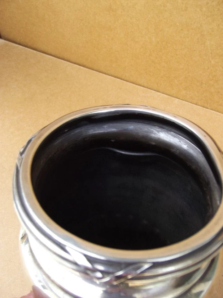 Ancien grand vase FOUQUET LAPAR en argent massif poinçons minerve éstampillé