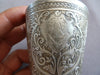 Ancienne belle tasse et sous tasse à café en argent massif minerve