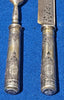 Jolies couverts anciens en ARGENT et VERMEIL RUSSE IMPERIALE NIELLE 84