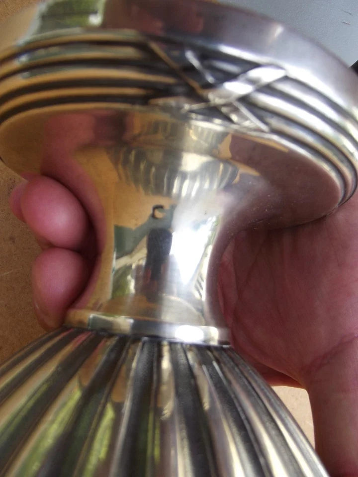 Ancien grand vase FOUQUET LAPAR en argent massif poinçons minerve éstampillé