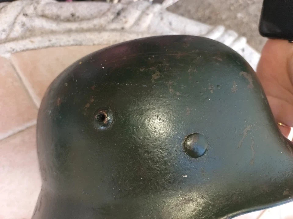 Casque allemand Stahlhelm M35/M40 WWIICoque ancienne avec liner et jugulaire