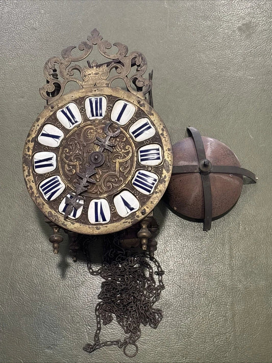Très Ancien Mouvement D’horloge Lanterne/Capucine