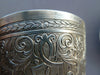 Ancienne belle tasse et sous tasse à café en argent massif minerve