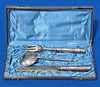 Jolies couverts anciens en ARGENT et VERMEIL RUSSE IMPERIALE NIELLE 84