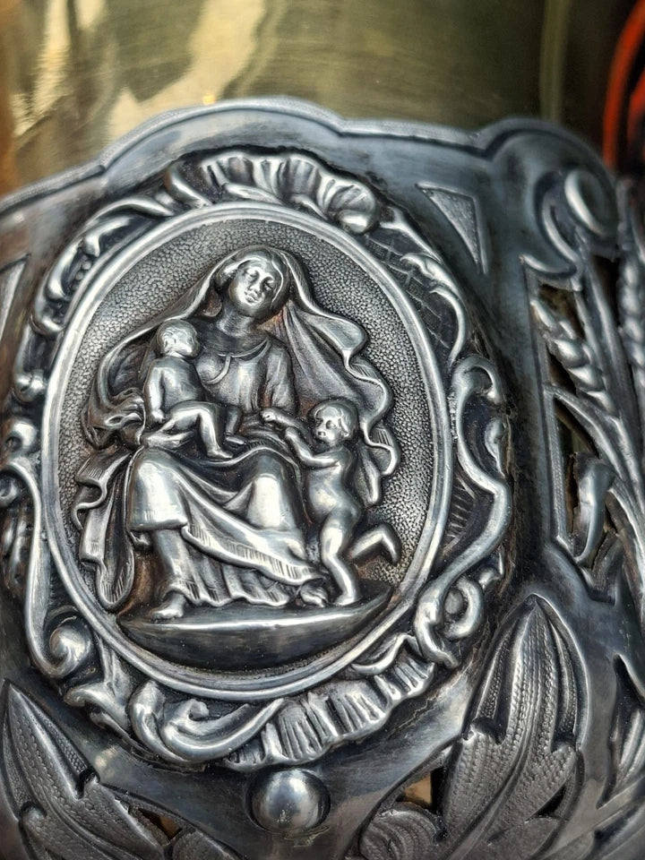 Argent Massif Vermeil Partie Calice Silver Silber Minerve Orfèvre Favier