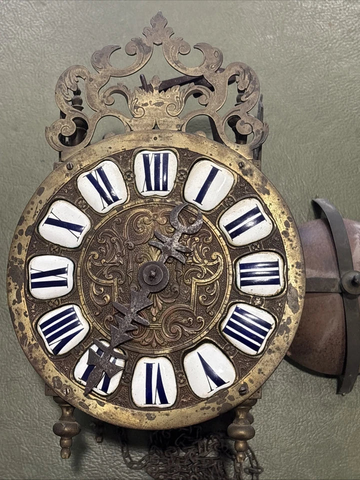 Très Ancien Mouvement D’horloge Lanterne/Capucine