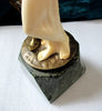 1 sur 253 ERICH SCHMIDT-KESTNER Sculpture Art Nouveau en bronze et albâtre "Lovers" 1910
