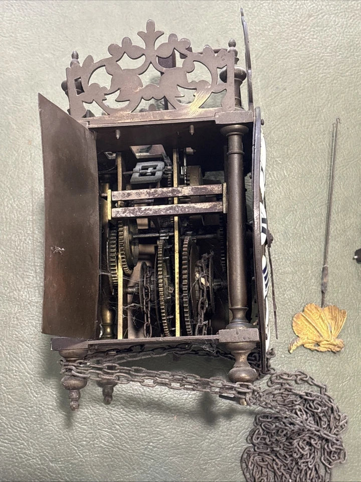 Très Ancien Mouvement D’horloge Lanterne/Capucine
