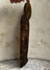 Tableau Ancien Portrait Vierge Marie en Prière Peinture Religieuse Icône s/ Bois