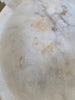 Ancien piédestal sculpture 4 colombes bain oiseau marbre albâtre sculpté italien-