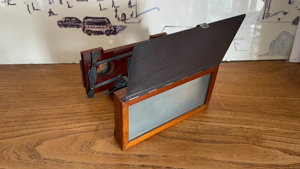 RARE Stereoscope JULES RICHARD Pliable Visionneuse Stereo 45X107