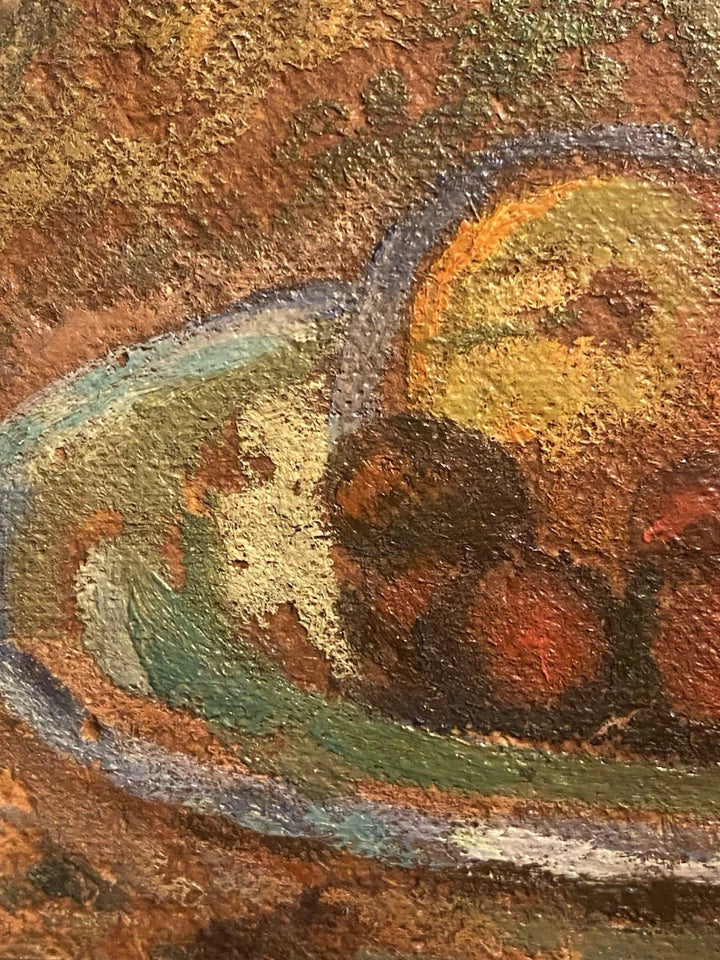 Tableau ancien non signé Nature morte aux fruits Cadre bois doré Décoration
