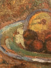 Tableau ancien non signé Nature morte aux fruits Cadre bois doré Décoration