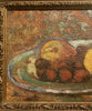 Tableau ancien non signé Nature morte aux fruits Cadre bois doré Décoration