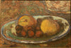 Tableau ancien non signé Nature morte aux fruits Cadre bois doré Décoration