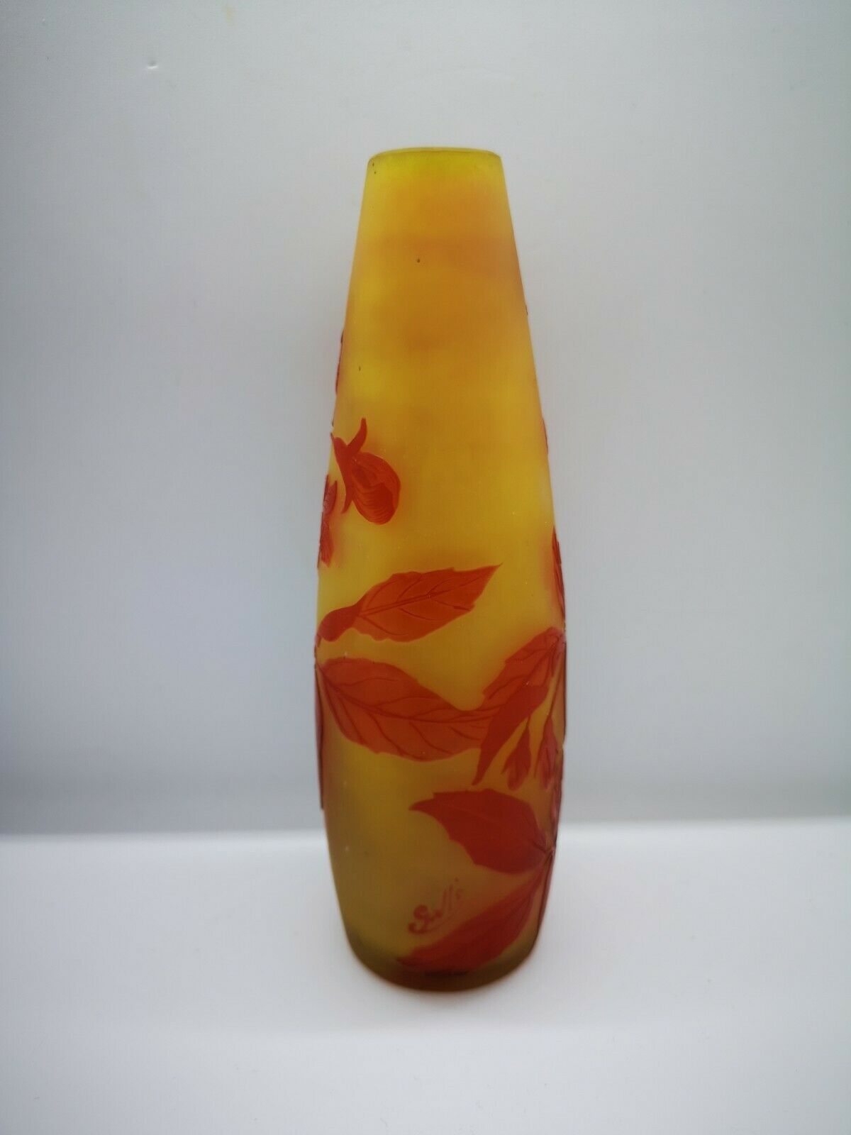 Legras rare Vase Émile Gallé Aux Coings