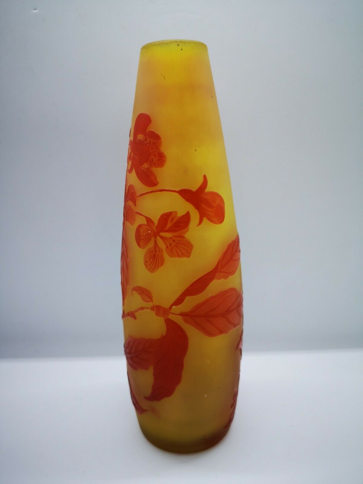 Legras rare Vase Émile Gallé Aux Coings