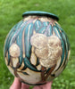 LOUIS LOURIOUX VASE GRES BOGUE CHATAIGNIER ART DECO FOECY CHER BERRY CENTRE 30'