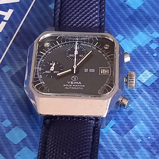 Montre Chronograph Yema Sous Marine Automatic Fonctionne