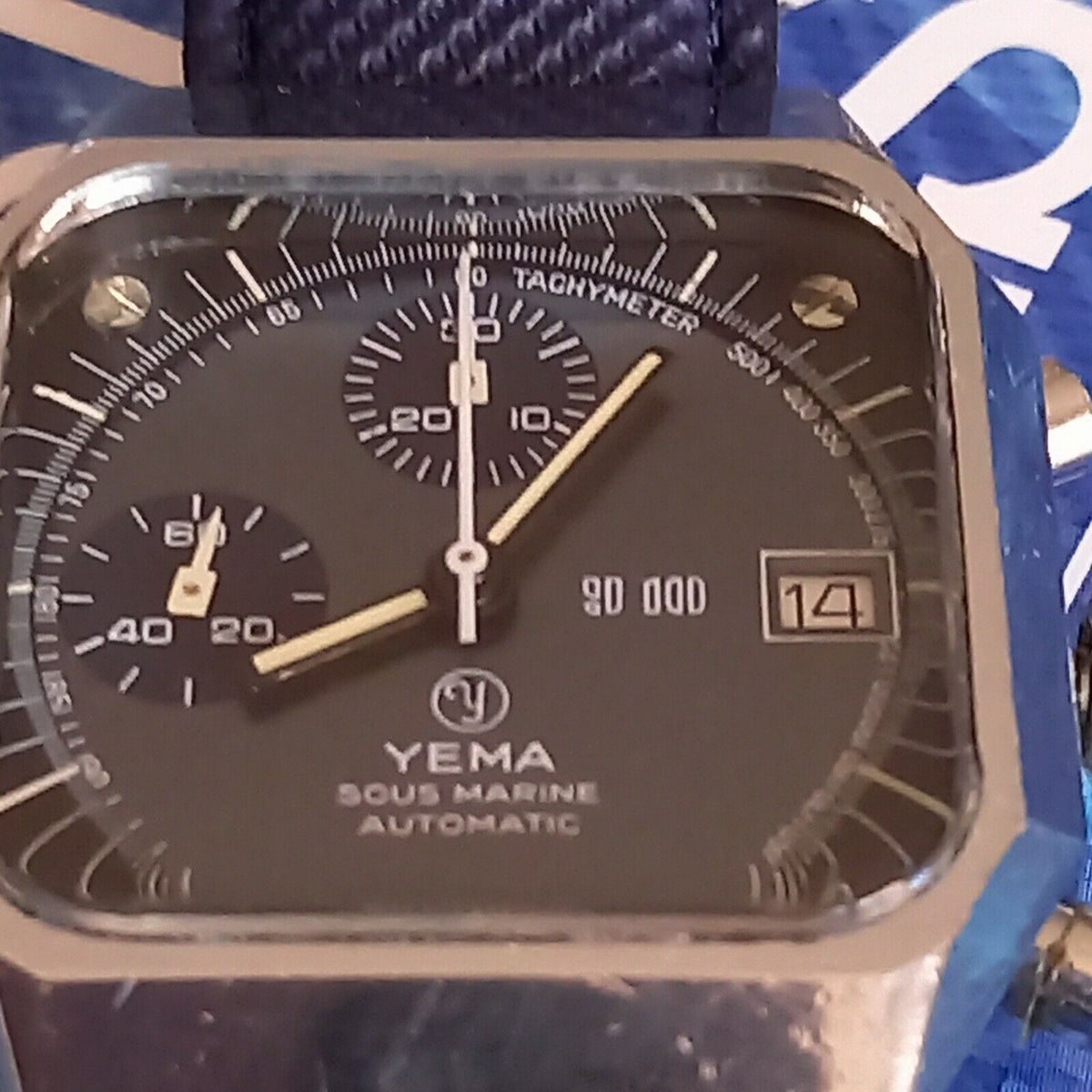 Montre Chronograph Yema Sous Marine Automatic Fonctionne